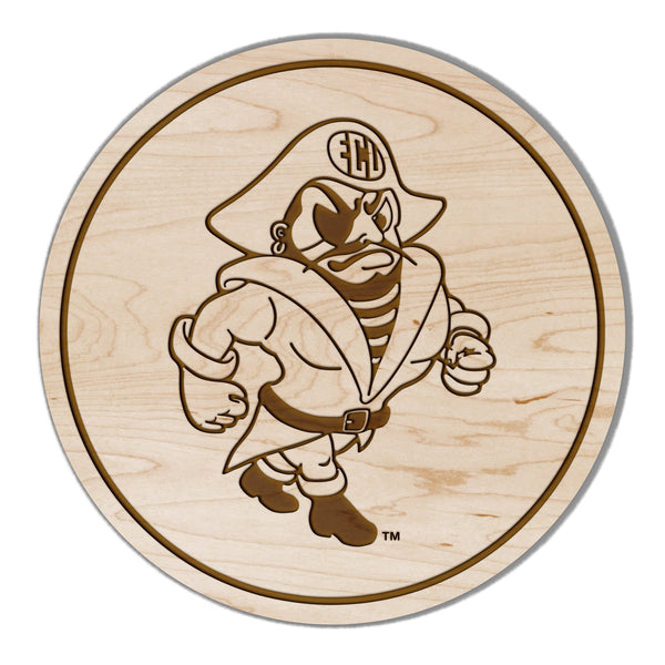 East Carolina University Coaster Strutting Pirate