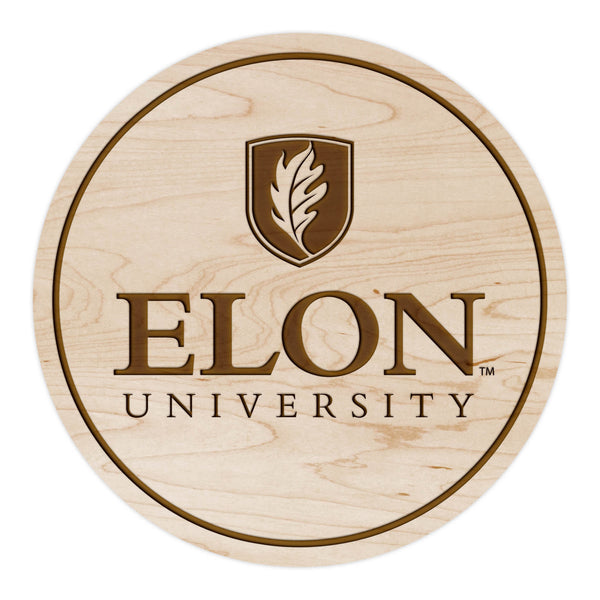 Elon University Coaster Elon Flame
