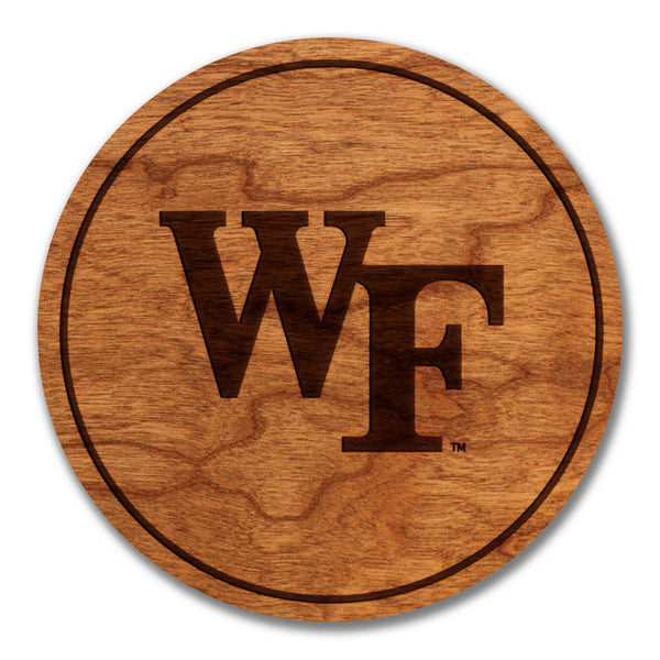 Wake Forest Coaster WF Logo