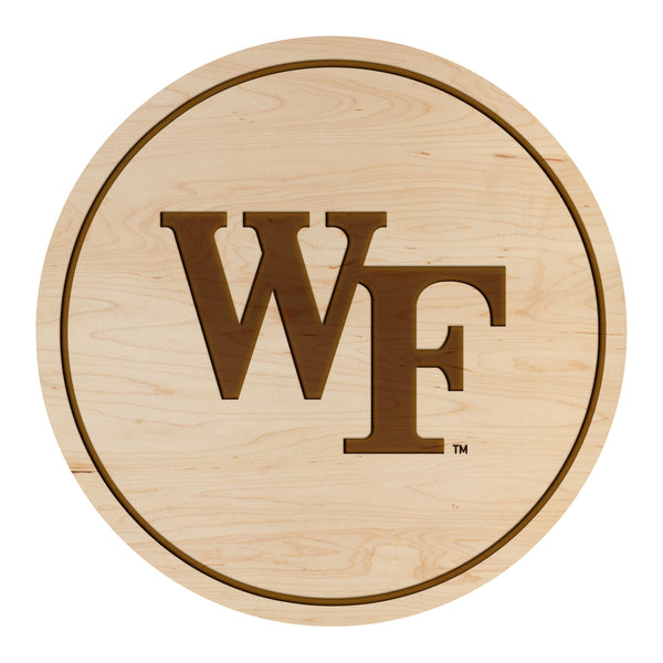 Wake Forest Coaster WF Logo