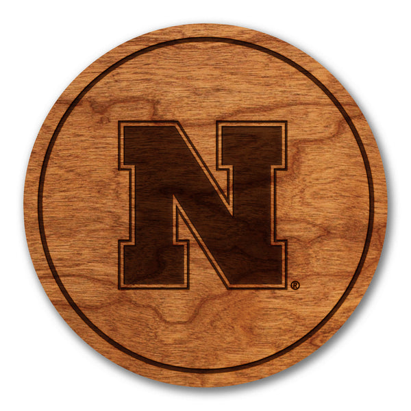 Nebraska-Lincoln Coaster Block N Logo