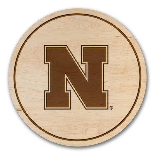 Nebraska-Lincoln Coaster Block N Logo