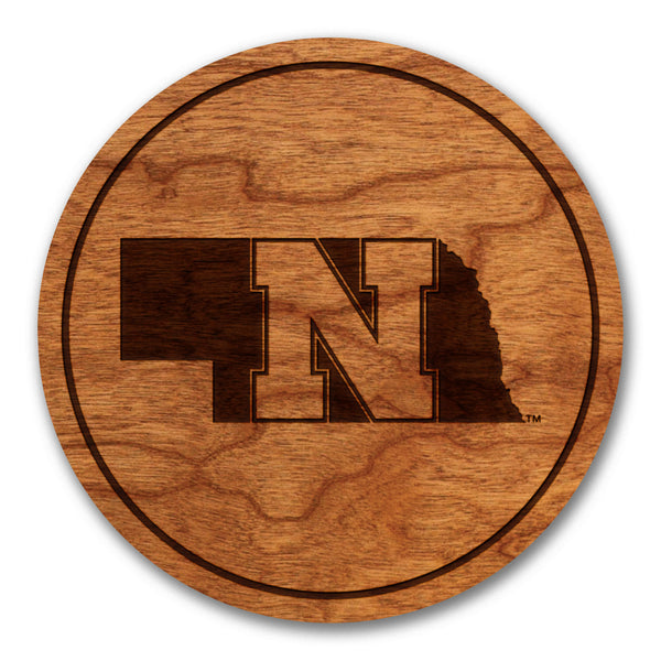 Nebraska-Lincoln Coaster Block N on State