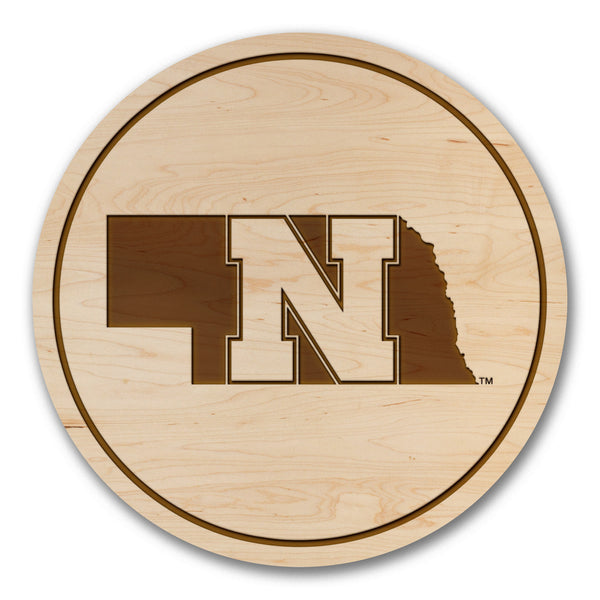Nebraska-Lincoln Coaster Block N on State