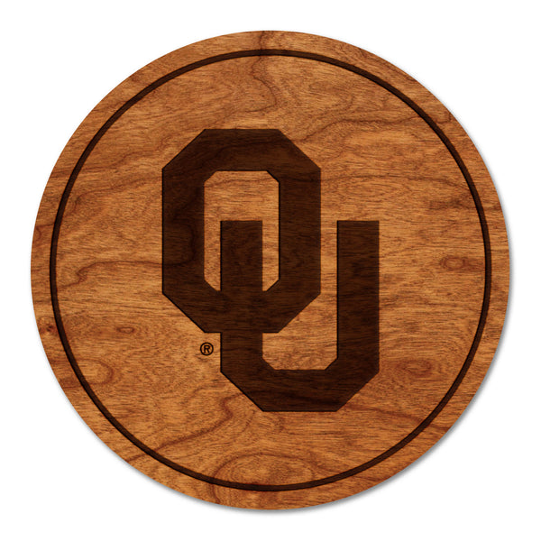 Oklahoma University Coaster OU Logo