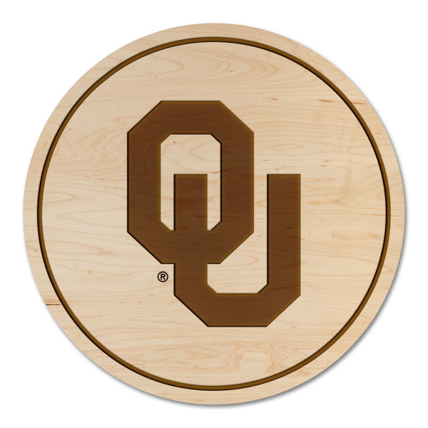 Oklahoma University Coaster OU Logo