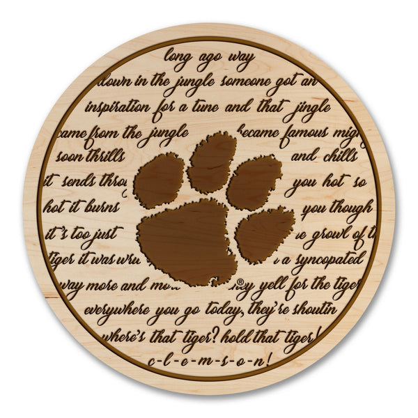 Clemson Coaster Fight Song
