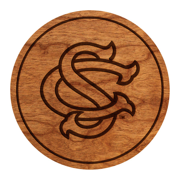 USC South Carolina Coaster Interlocked SC