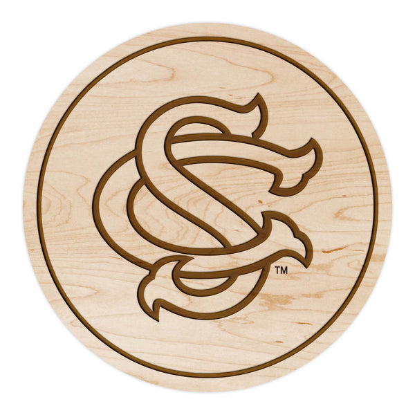 USC South Carolina Coaster Interlocked SC