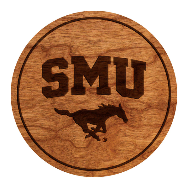 SMU (Southern Methodist University) Coaster SMU over Mustang