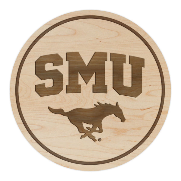 SMU (Southern Methodist University) Coaster SMU over Mustang
