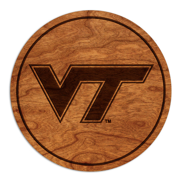 Virginia Tech Coaster VT Logo