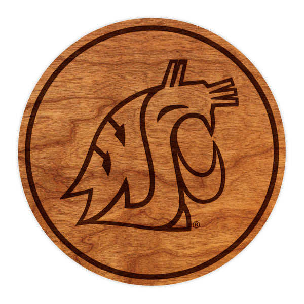 Washington State University Coaster WSU Cougar Head