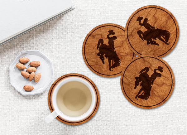 Wyoming Coaster Bucking Horse Only