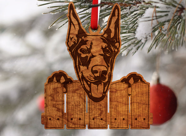 Dog Ornament Doberman