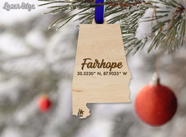 City/Hometown Ornament Fairhope AL