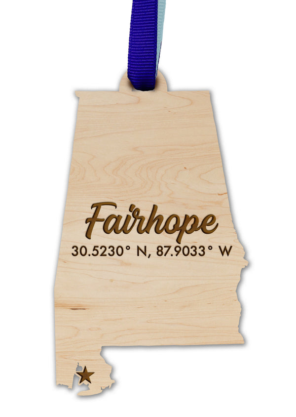 City/Hometown Ornament Fairhope AL