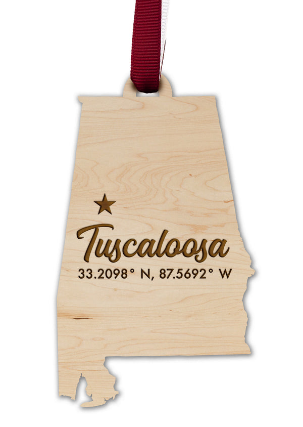 City/Hometown Ornament Tuscaloosa AL