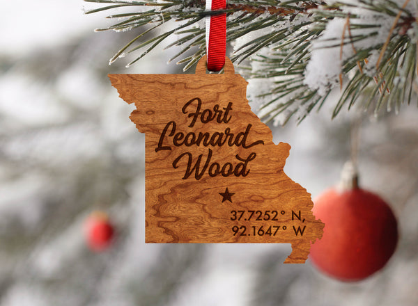 City/Hometown Ornament Ft Leonard Wood MO