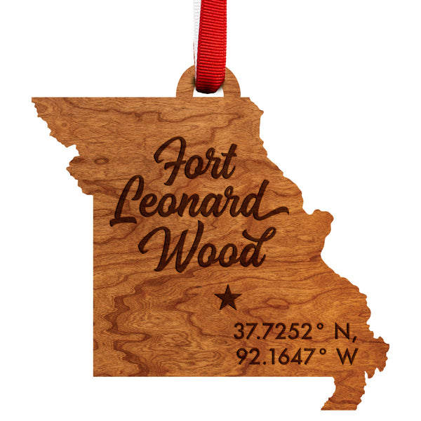 City/Hometown Ornament Ft Leonard Wood MO
