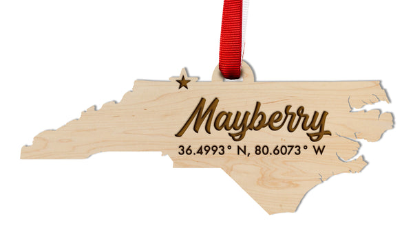 City/Hometown Ornament Mayberry NC