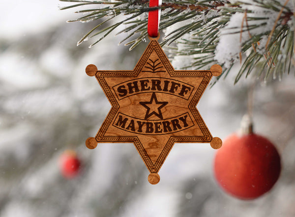 City/Hometown Ornament Mayberry Sheriff