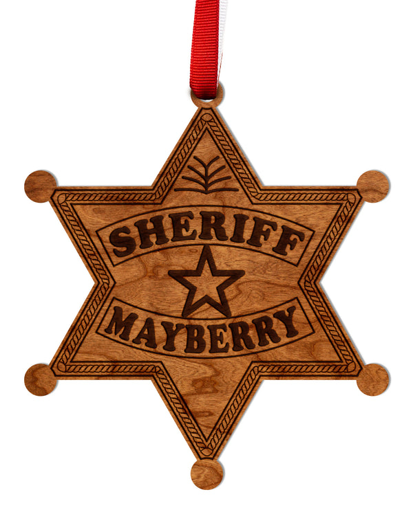 City/Hometown Ornament Mayberry Sheriff