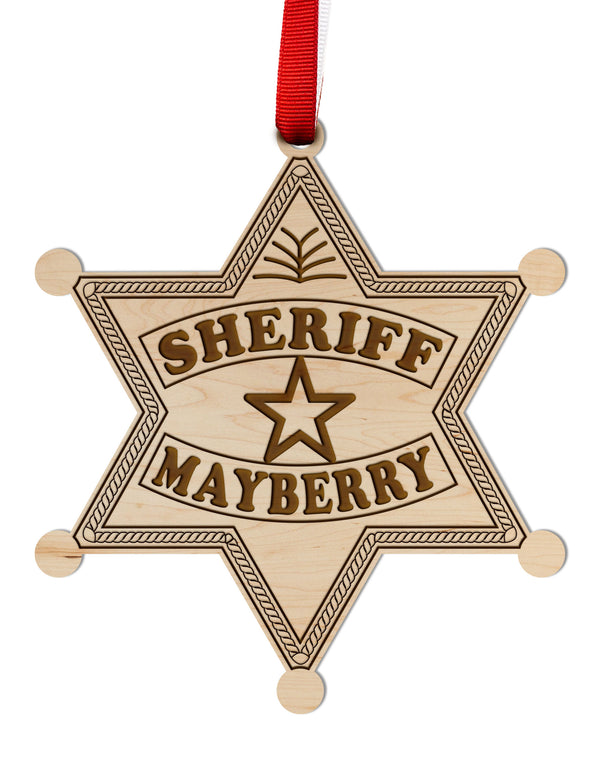 City/Hometown Ornament Mayberry Sheriff