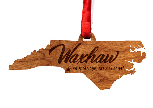 City/Hometown Ornament Waxhaw NC