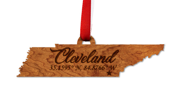 City/Hometown Ornament Cleveland TN