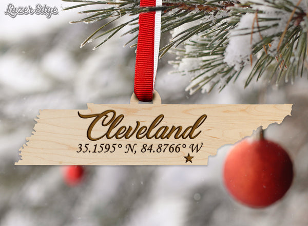 City/Hometown Ornament Cleveland TN