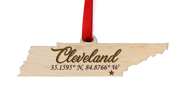 City/Hometown Ornament Cleveland TN