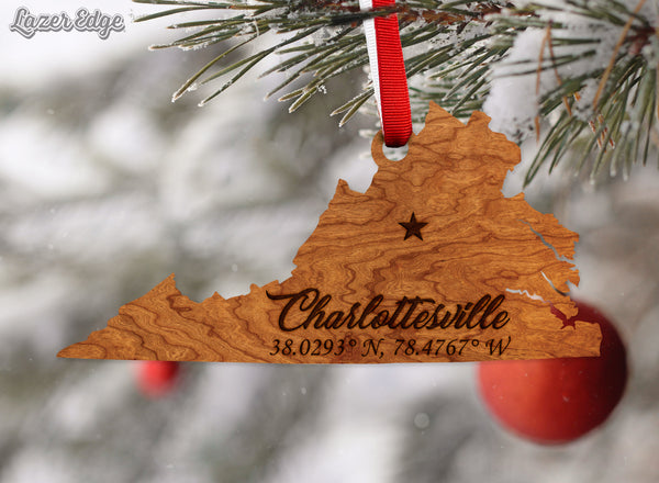 City/Hometown Ornament Charlottesville