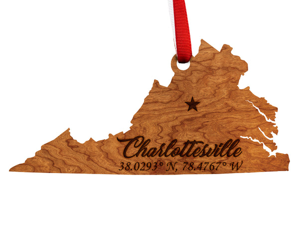 City/Hometown Ornament Charlottesville