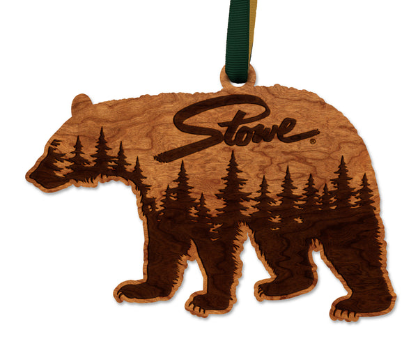 City/Hometown Ornament Bear with Stowe
