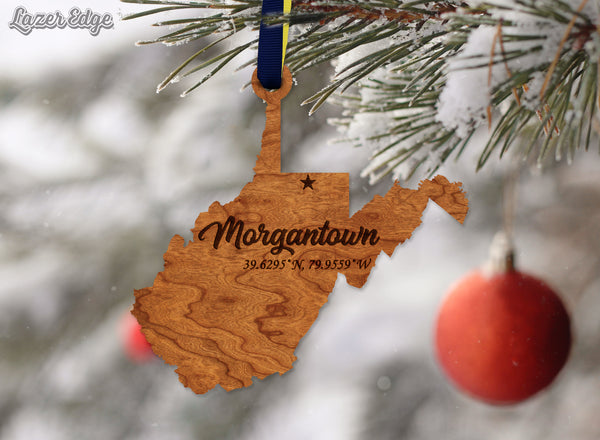 City/Hometown Ornament Morgantown WV