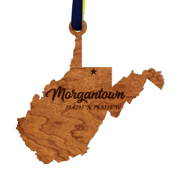 City/Hometown Ornament Morgantown WV