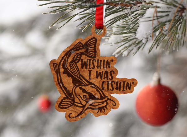 Freshwater Fish Ornament Wishin I Was Fishin