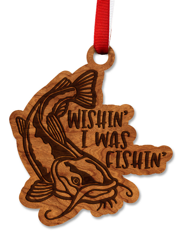 Freshwater Fish Ornament Wishin I Was Fishin