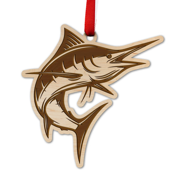 Saltwater Fishing Ornament Marlin