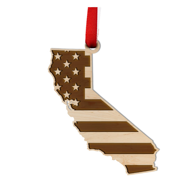 State Flag Ornament California Flag