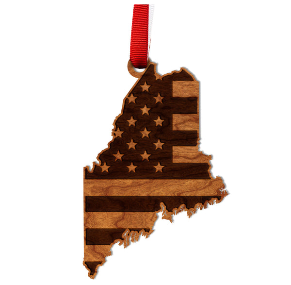 State Flag Ornament Maine Flag