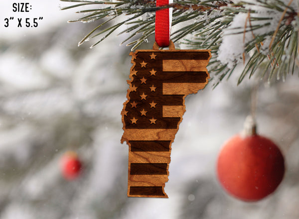 State Flag Ornament Vermont Flag