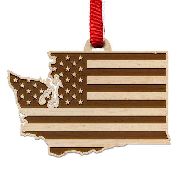 State Flag Ornament Washington Flag