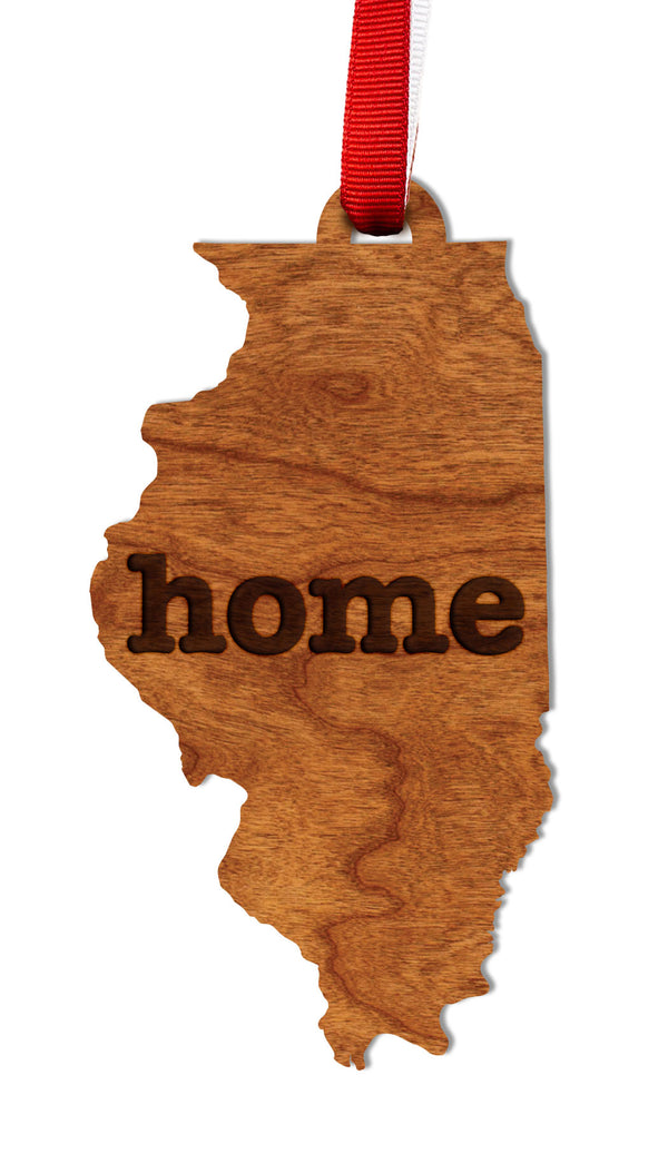 State Map Ornament Illinois