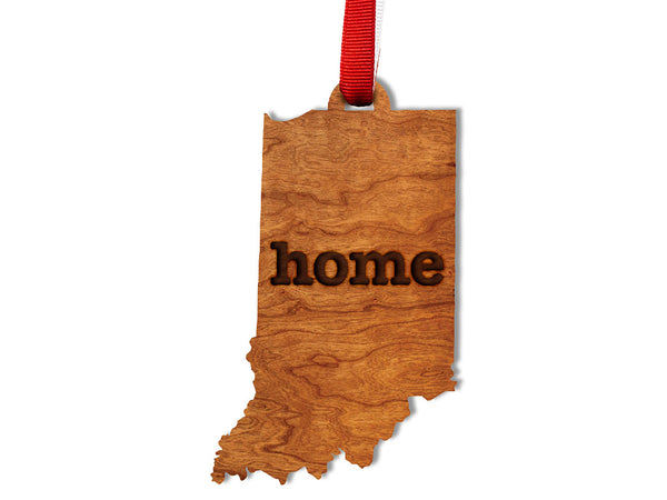 State Map Ornament Indiana