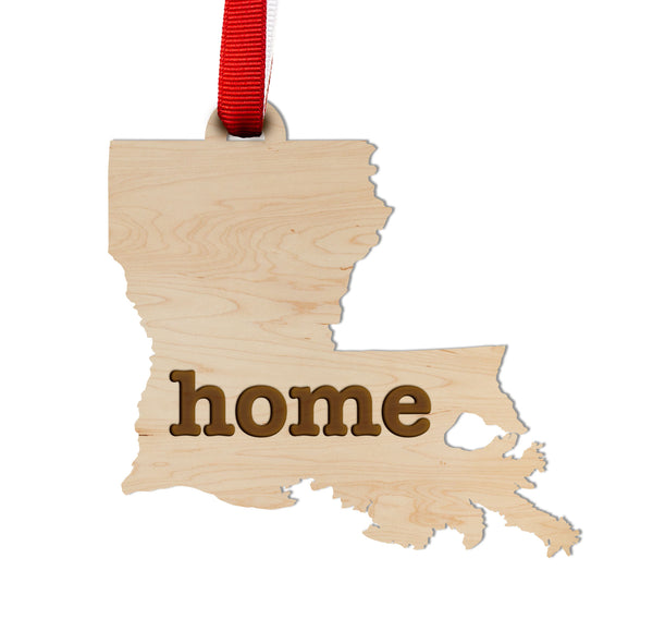 State Map Ornament Louisiana