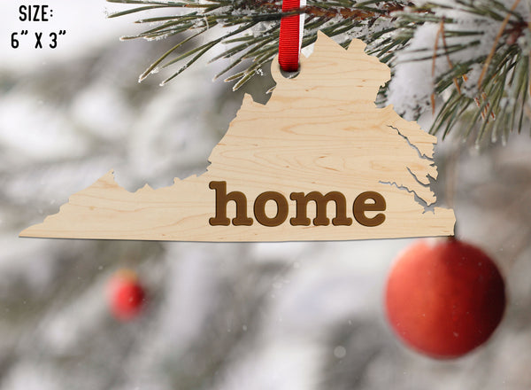 State Map Ornament Virginia