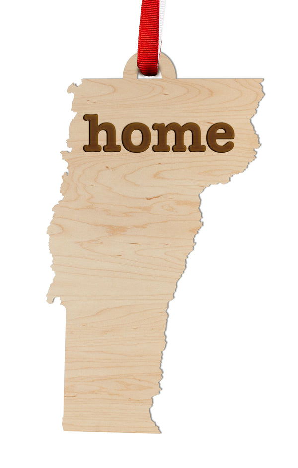 State Map Ornament Vermont