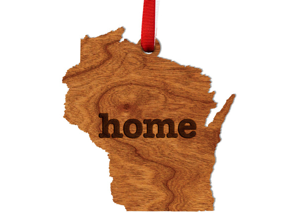 State Map Ornament Wisconsin